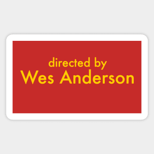 directed by wes anderson Sticker